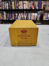 Vintage 100 EMDE Stereomunt Frames 1 19/32 × 3 31/32 Sterio-relist Glass ,Look!!