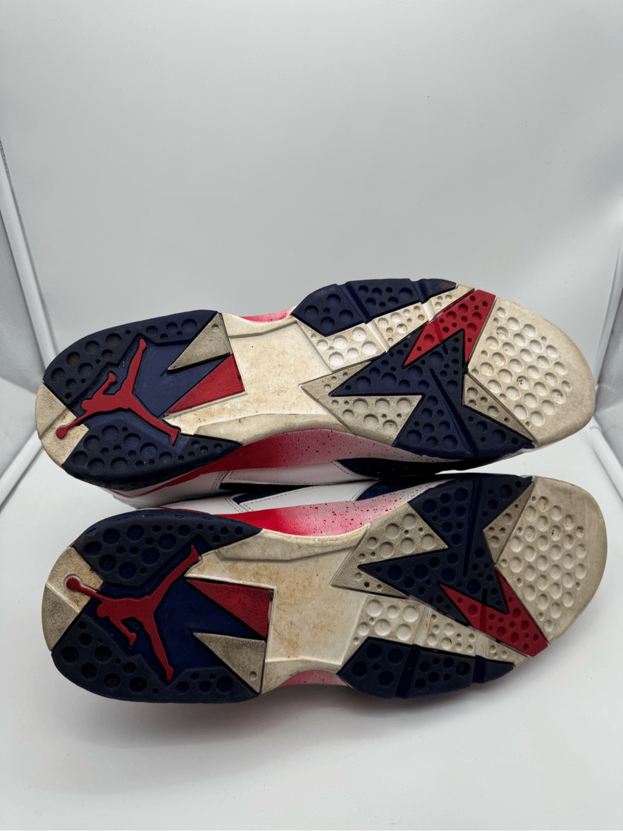 Nike Air Jordan‎ 7 Size 13.5 Retro Olympic Tinker Alternate 304775-123 NIKE AIR JORDAN 7 RETRO TINKER ALTERNATE 304775-123 Blue Red  main image 3