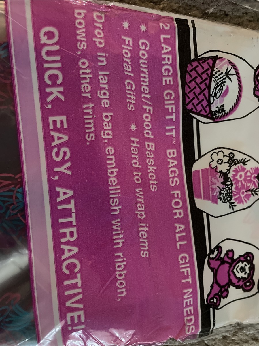 Vintage K-Mart Gift-IT Eastern Bags 2 Brand New Package Quick Easy
