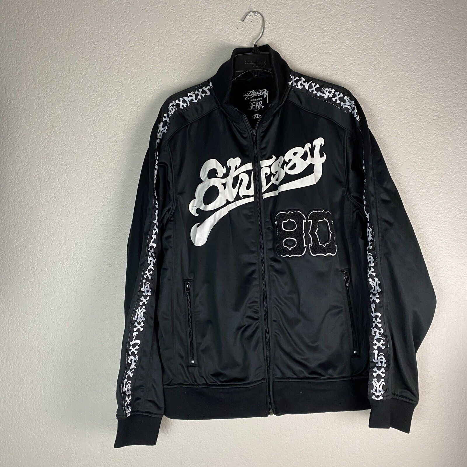 Stussy Gear Track Jacket Vintage Mens Size XL