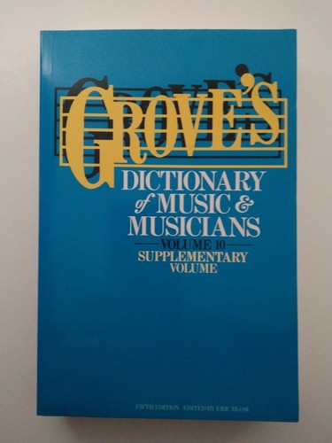 Grove's Dictionary of Music & Musicians Volumes 1-10 Fifth Edition VINTAGE P/B's - Picture 23 of 24