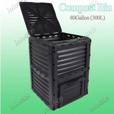 Garden Compost Bin from BPA Free Material -80 Gallon(300 L) Large Compost Bin