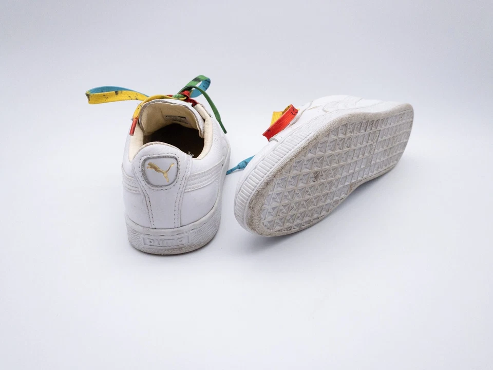 PUMA Basket Mujer Zapatillas Ocio Zapato Bajo Cuero Blanco Gr.38EU Art.2142-10 - Imagen 2 de 2