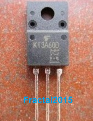Composant électronique Puissance N-canal Transistor Mosfet TK13A60D / K13A60D N-Canal TO-220F - 1 Pièce Toshiba Neuf Disjoncteur 63 A - Foto 8