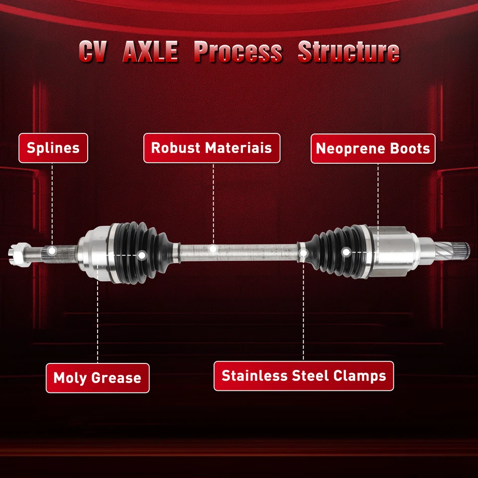Eje delantero izquierdo CV para Nissan Versa 1,6 L 2012-2018 Versa Note 2014-2018 EE. UU. Foto 2 de 4