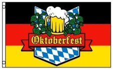 3x5 German Oktoberfest Flag Beer Glass Bavaria October Event Banner 100D