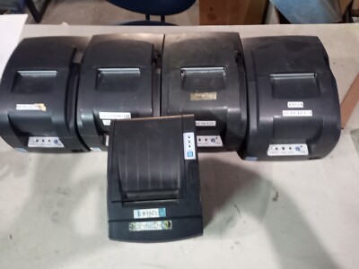 Lot Of 5 Bixolon Receipt Printers Untested, Parts, May Work No Cables Well Used