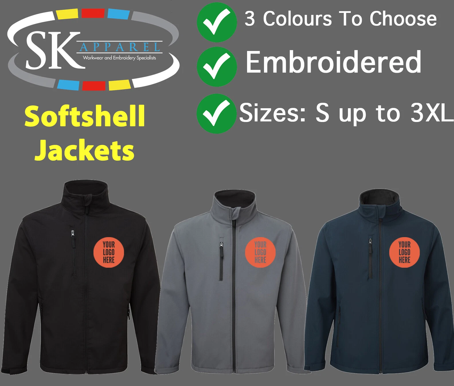 Personalised Embroidery Soft-shell Jacket Coat Gillet Gilet Men Ladies Work Lot
Opens in a new windo