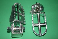 TRIALS TRAIL FOOTRESTS FOOTPEGS UNIVERSAL COMPLETE WITH BRACKETS CLASSIC PRE 65