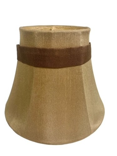 Pequeña Pantalla Beige UNO con Cinta Marrón y Hebilla Circular Frontal 4.5" x 6" NUEVA - Imagen 5 de 12