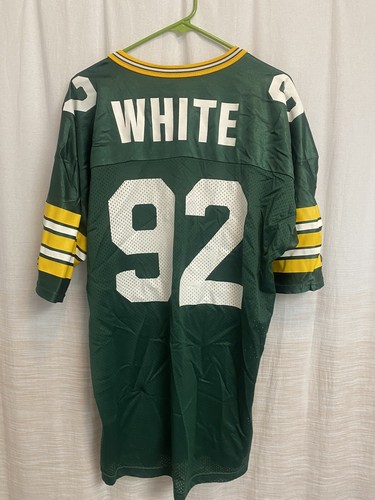Vintage 90s Champion NFL Green Bay Packers Reggie White 92 Jersey Mens 48 XL - Picture 2 of 7
