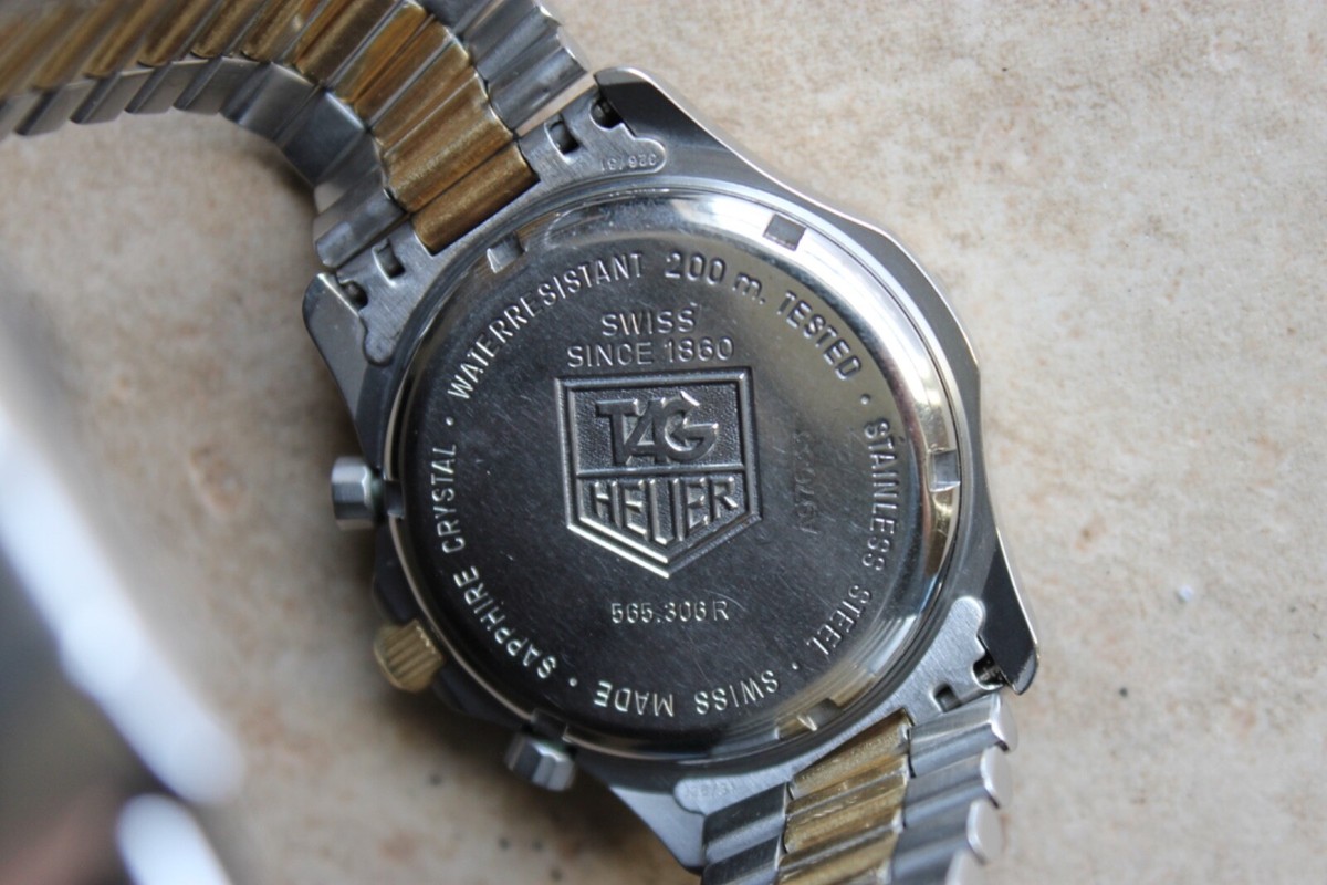 Tag Heuer 565.306 Mens 2000 Series Watch Black Gold