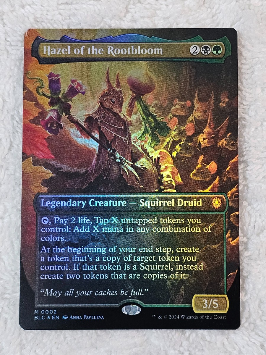 MTG Hazel of the Rootbloom (Borderless FOIL) #2 Bloomburrow (BLB