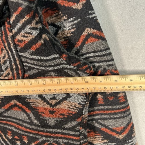 Jachs Men's Wool Blend Sherpa Lined Flannel Shirt Jacket Size Large Tribal Aztec - Picture 3 of 11