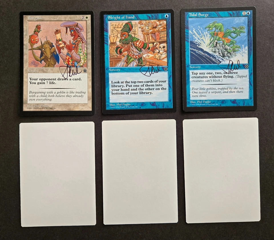 SIGNED Phil Foglio MtG Artist Proof _ Portal Second Age P2 _ Bargain Tidal Surge - Image 2 of 3