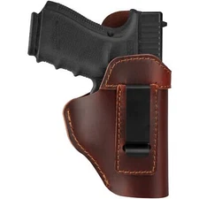 Leather Holster for Carry, IWB Leather Gun Holsters for Glock 17 19 43X/ Sig ...
