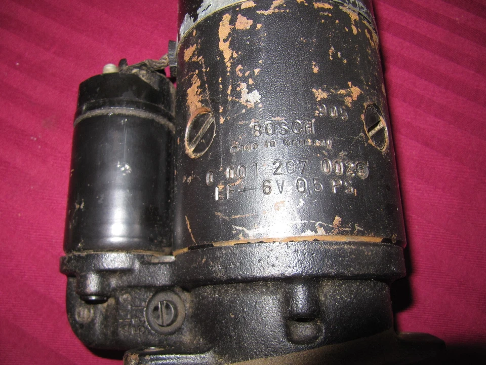 Nuevo de Lote Antiguo Porsche 356B 356C Bosch Starter 616 604 101 00 - Bosch Alemán 1959 - 1965 Foto 2 de 4