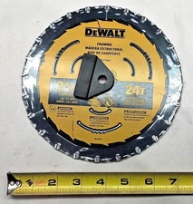 DEWALT DWA171424, Framing, 7-1/4-Inch 24-Tooth Circular Saw Blades, (qty. 2)