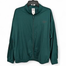 Reebok Men's Identity Vector Zip-Front Track Jacket Dark Green XL