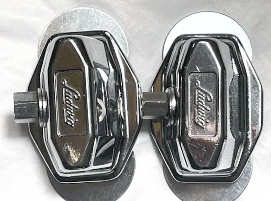 2 Montajes Ludwig P-1216A Tom Cr 66 2da Generación Raro 1/4" 20 Ojos Perno y Tuerca LTM-076 Foto 2 de 4