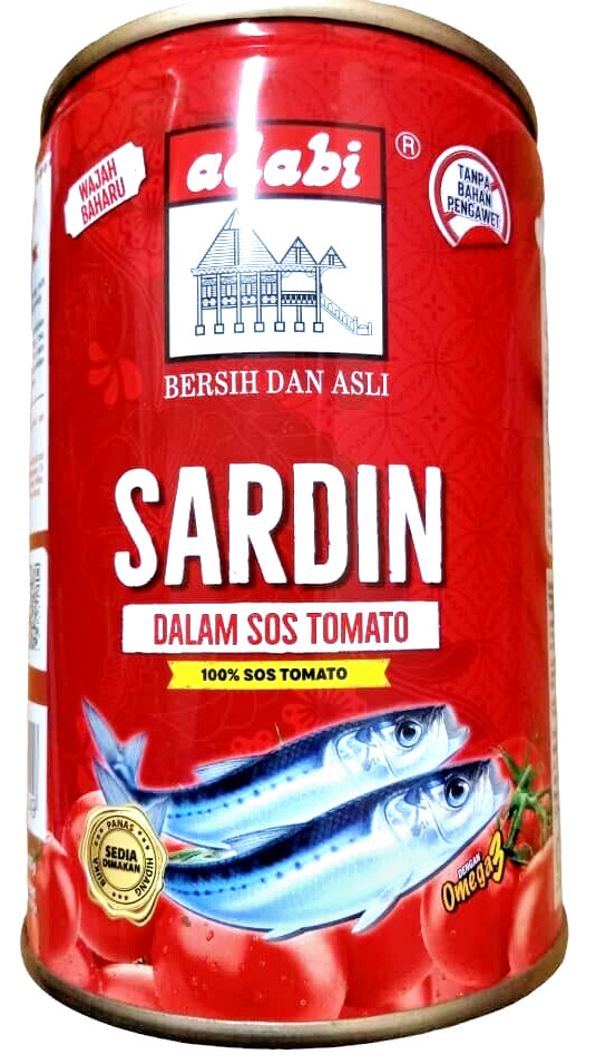 (HALAL) TOMATE SARDINA ADABI (425 gramos)
