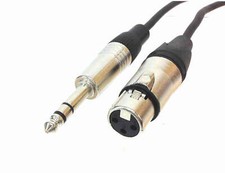 XLR Female to TRS Male Microphone Cable