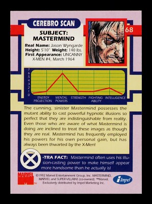 Mastermind 68 Super-Villains Marvel X Trading Card TCG CCG | eBay