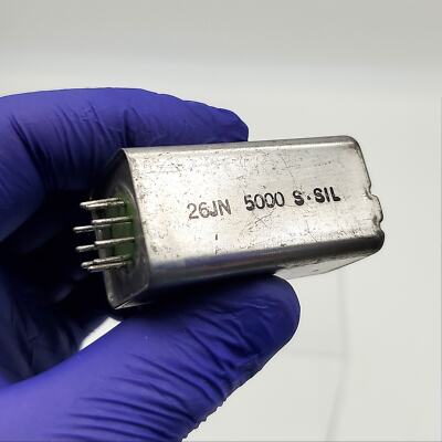 Sigma 26JN 5000 S-SIL Relay 2-1/8''L x 7/8'' 9-Pin USA Made Vintage