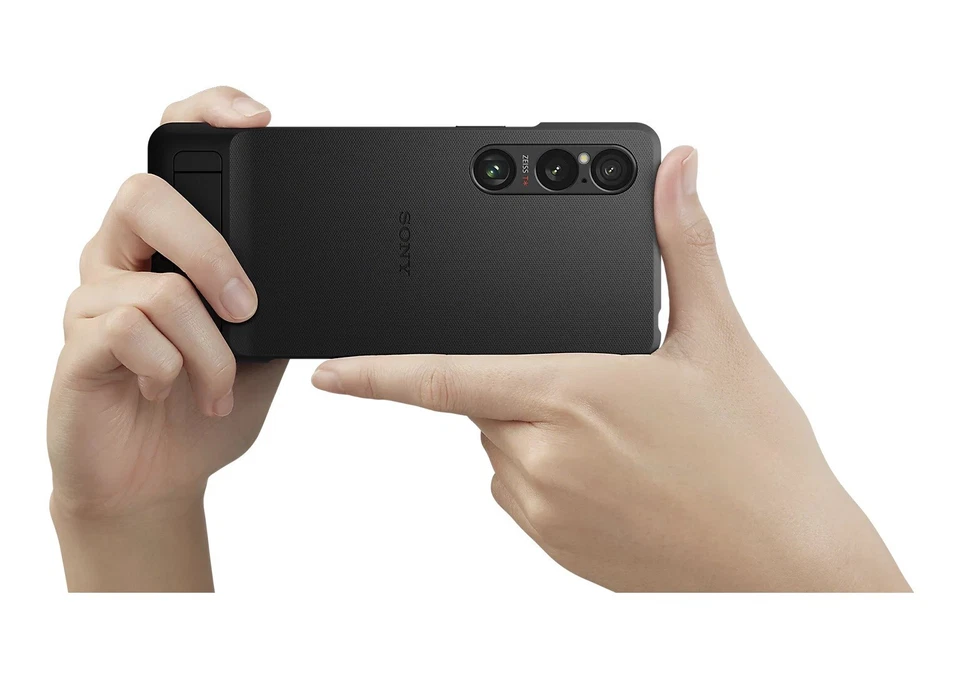 Genuine Style Cover Case with Stand For SONY Xperia 1VI -XQZ-CBEC -BLACK - Image 3 of 4