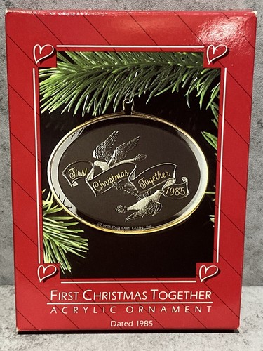 Hallmark 1985 Aufbewahrungsschmuck Erstes Weihnachten zusammen Acryl