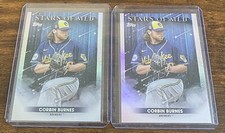 Corbin Burnes 2022 Topps Series 2 Stars Of MLB #SMLB-59 Brewers Lot (2)