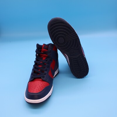 Size 8.5-Nike SB Dunk High Supreme By Any Means Navy Red White