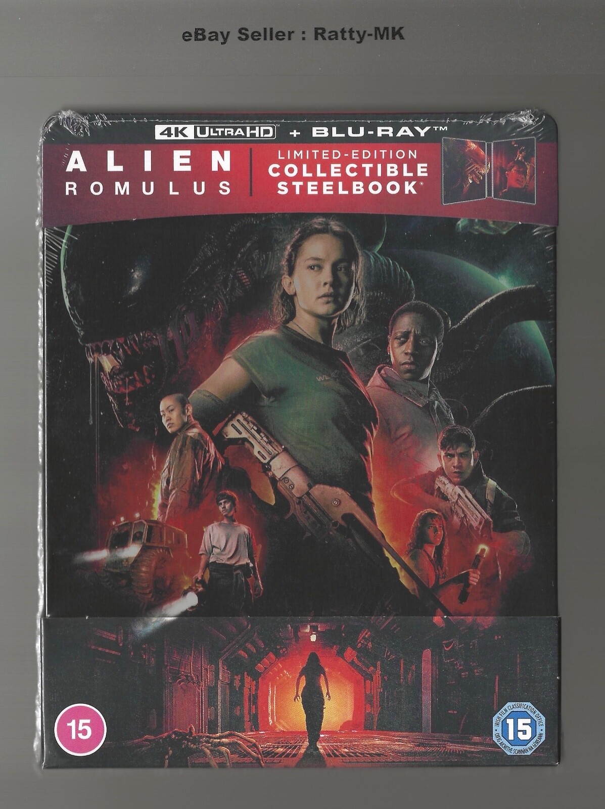 ALIEN ROMULUS - UK EXCLUSIVE 4K UHD + BLU RAY STEELBOOK - NEW & SEALED