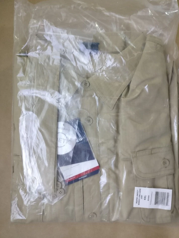 Camisa Propper para mujer cinética con tapeta con botones manga larga, caqui, talla 4XL Foto 4 de 4