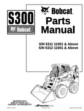 Bobcat S300 Skid Steer Parts Manual COMB BINDED