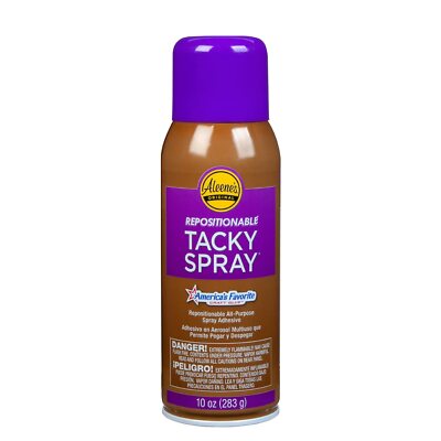 Aleene's 10oz Repositionable Tacky Spray Dries Clear No Residue Lightweight A...