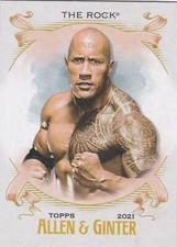 2021 Topps Allen & Ginter WWE The Rock Trading Card
