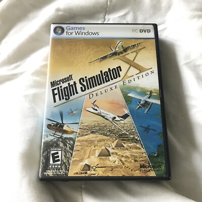 Flight Simulator Deluxe Edition (PC, 2006) Extra Install Backup Disks Included