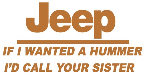 If I Wanted A Hummer funny decal for cars, Trucks, SUV, UTV, 4x4, offroad, Guns - Picture 6 of 37