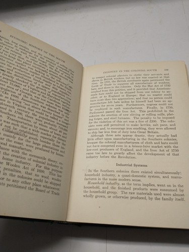 Economic History of the South Emory Q Hawk 1934 hardback ex-library - Picture 8 of 20