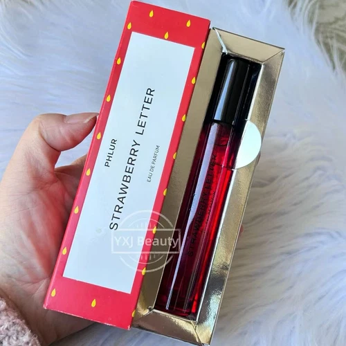 New PHLUR Strawberry Letter EDP Perfume Women Travel Spray 9.5 ml/0.32 oz
