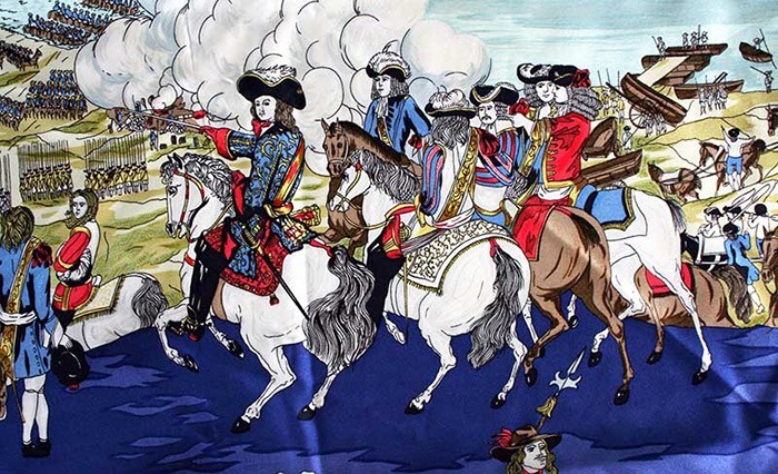 エルメス カレ スカーフ LES ARMEES EN CAMPAGNE Hermes Scarf Les Armees en Campagne by Lise Coutin 1st Issue