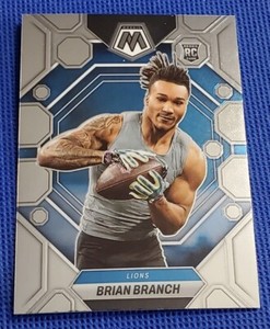 Brian Branch 2023 Panini Mosaic #287 Detroit Lions RC Rookie