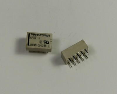 LOT OF 25  A5W-K by TAKAMISAWA relay DPDT 5VDC 2A