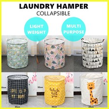 Collapsible Laundry Hamper Basket Storage Clothes Bag Washing Bin Toy Organiser