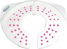 New Graco Travel Folding Potty Pink White for On the Go Potty Training Toilet