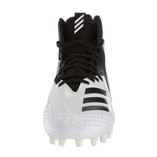 ADIDAS ORIGINAL'S FREAK X CARBON MID FOOTBALL/SOCCER CLEATS*WHITE/BLACK*SIZE: 13 - Picture 4 of 13