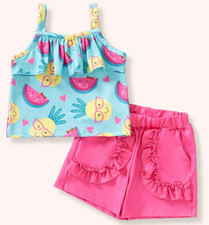 Pete  Lucy Pineapple Party 2-Piece Short Set