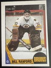 1987-88 O-Pee-Chee Bill Ranford #13 Boston Bruins NHL Rookie Hockey Card