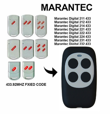 Handsender passend für Marantec Digital 212 - Handsender 433,92MHz